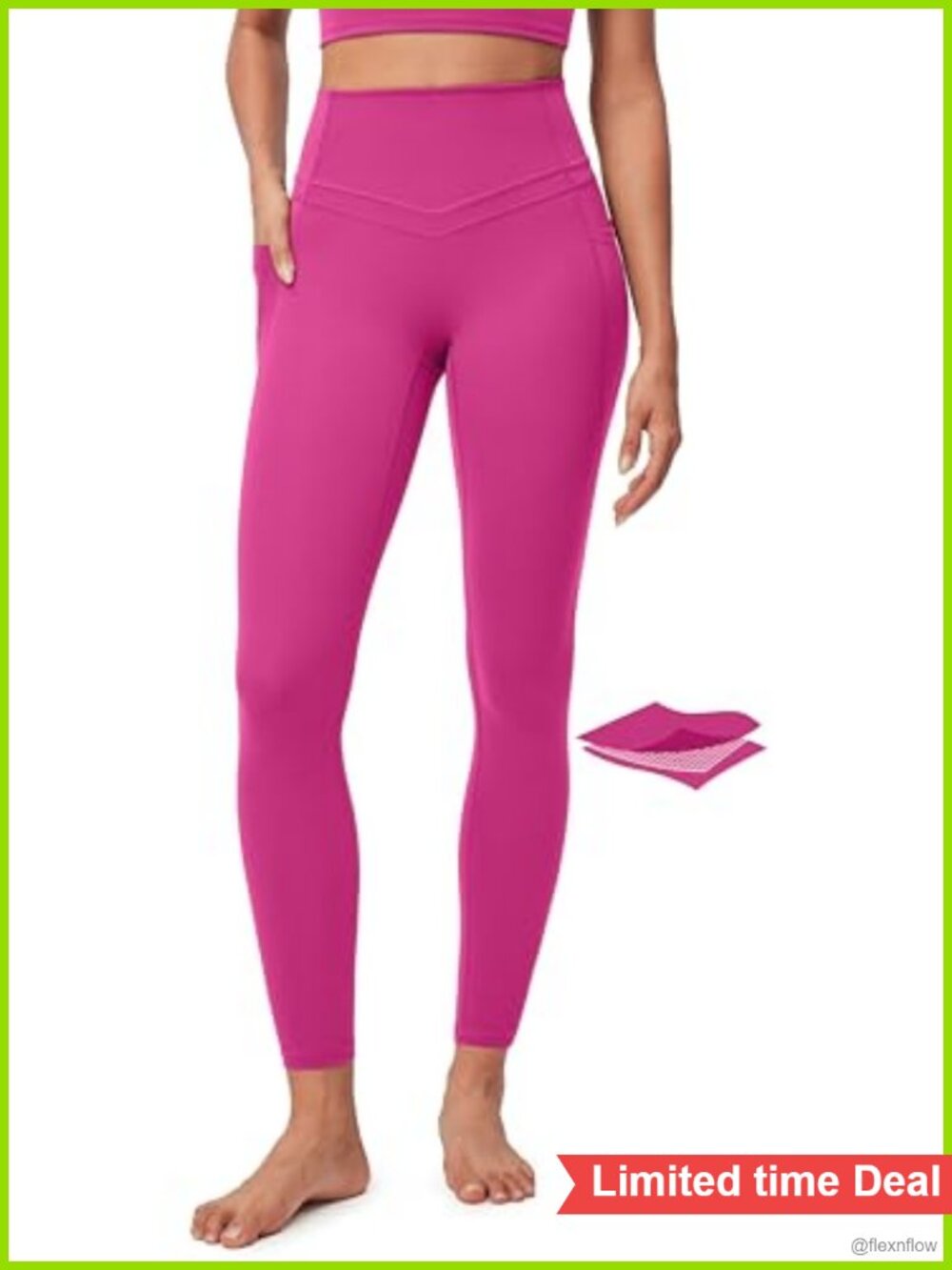 IUGA Compression Leggings with Pockets Tummy Control Yoga Pants